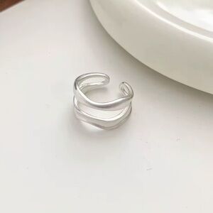 Elegant Silver Open Band Ring 💍